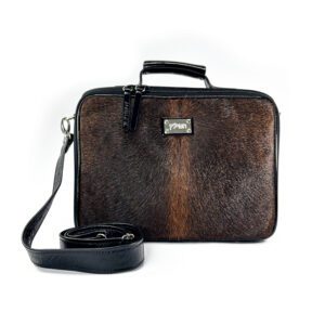Genuine Leather Tallit and Tefillin Bag, Fur Model