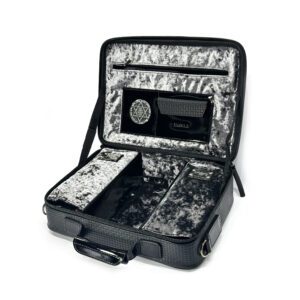 Genuine Leather Tallit and Tefillin Bag with Silver Lining Pierre Cardin Collection