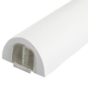 Modern Mezuzah Case Imitation Concrete with White Texture - Fits Any Scroll up to 15 cm