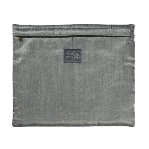 Tefillin Bag with Full Embroidery in a Silver Square Pattern