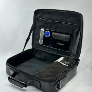 Tallit and Tefillin Bag Made of Genuine Leather with Elephant Leather Look