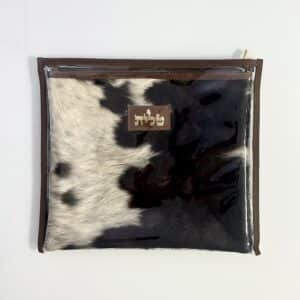 Real Leather Tallit Case with Fur