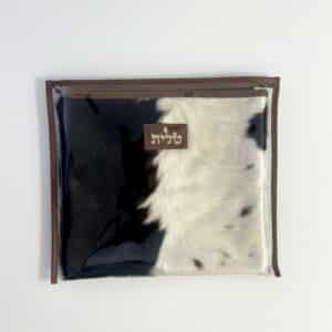 Genuine Leather Tallit Case with Fur