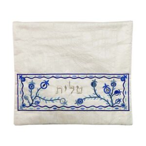 תיק לטלית עם רקמה ורימונים