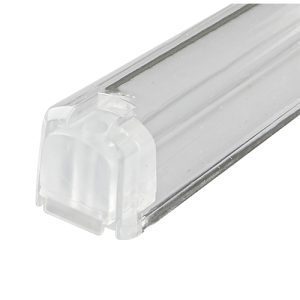 Transparent Plastic Mezuzah Case with Silver Shin Letter and Shema Israel Inscription - Fits Scroll up to 12 cm