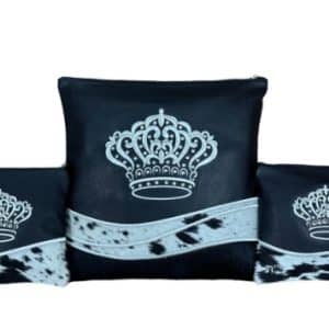 Luxury Tallit and Tefillin Set "Crown of Royalty" – Leather Combined with Natural Fur in a Leopard Pattern
